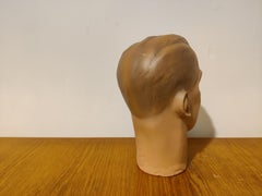 Vintage French Plaster Mannequin Head