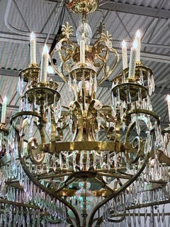 Vintage French Polished Chandelier