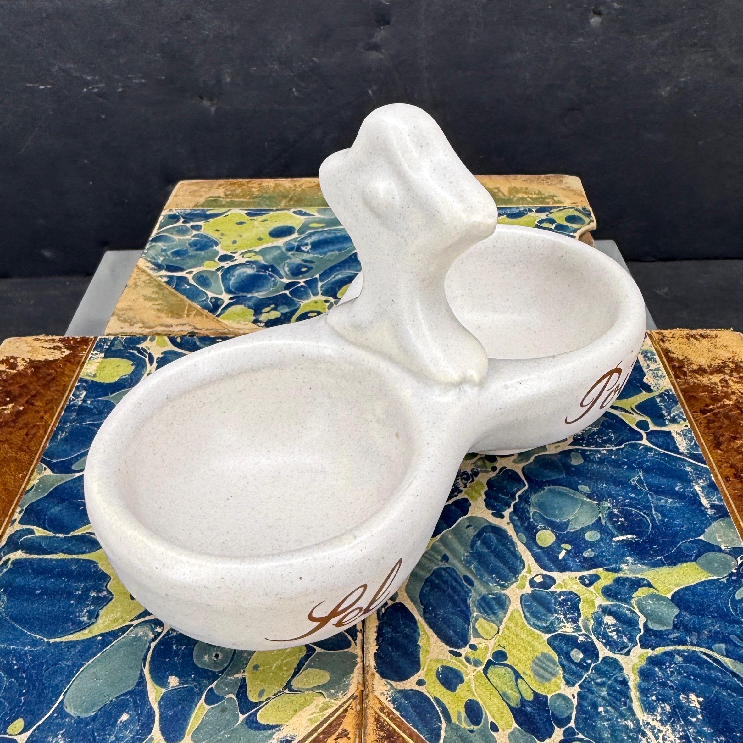 Porcellana francese d'epoca, doppio sale e pepe Sel Poivre in vendita 5