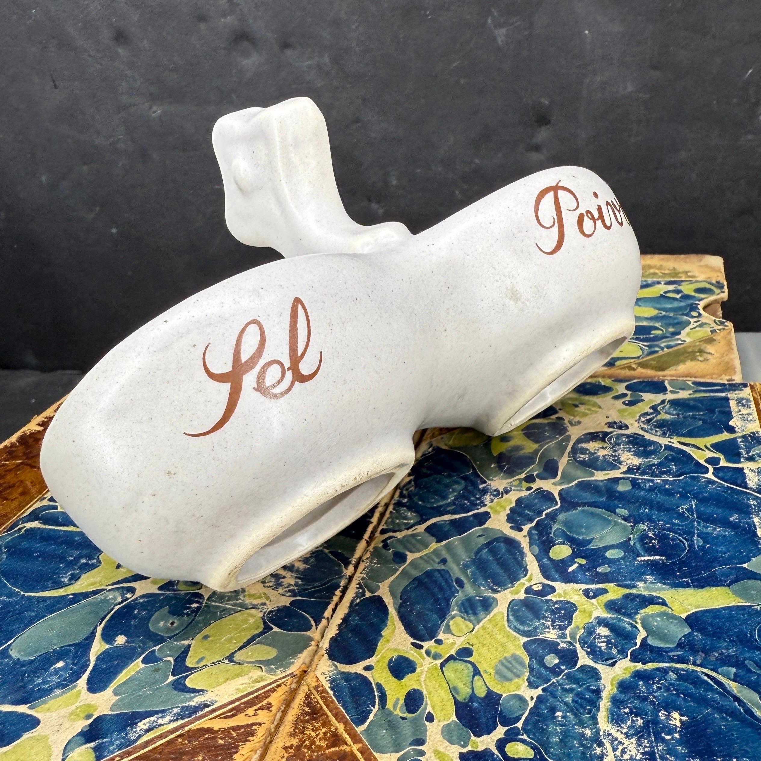 Porcellana francese d'epoca, doppio sale e pepe Sel Poivre In condizioni buone in vendita a Haddonfield, NJ