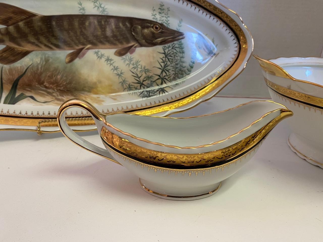 Vintage French Porcelain Serving Pieces, Set of 3 For Sale 2