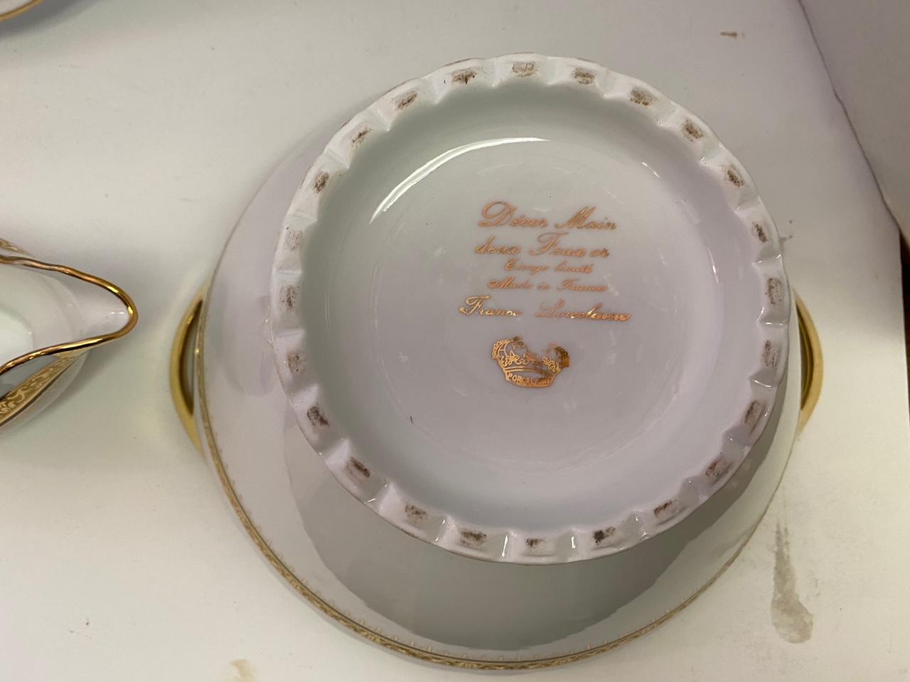 Vintage French Porcelain Serving Pieces, Set of 3 For Sale 4