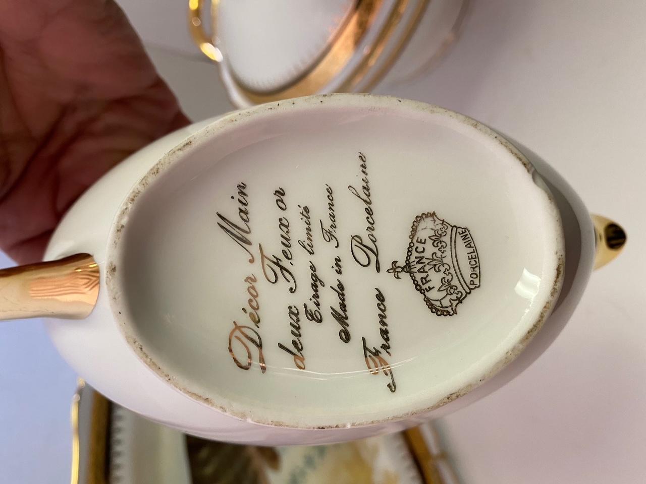 Vintage French Porcelain Serving Pieces, Set of 3 For Sale 5