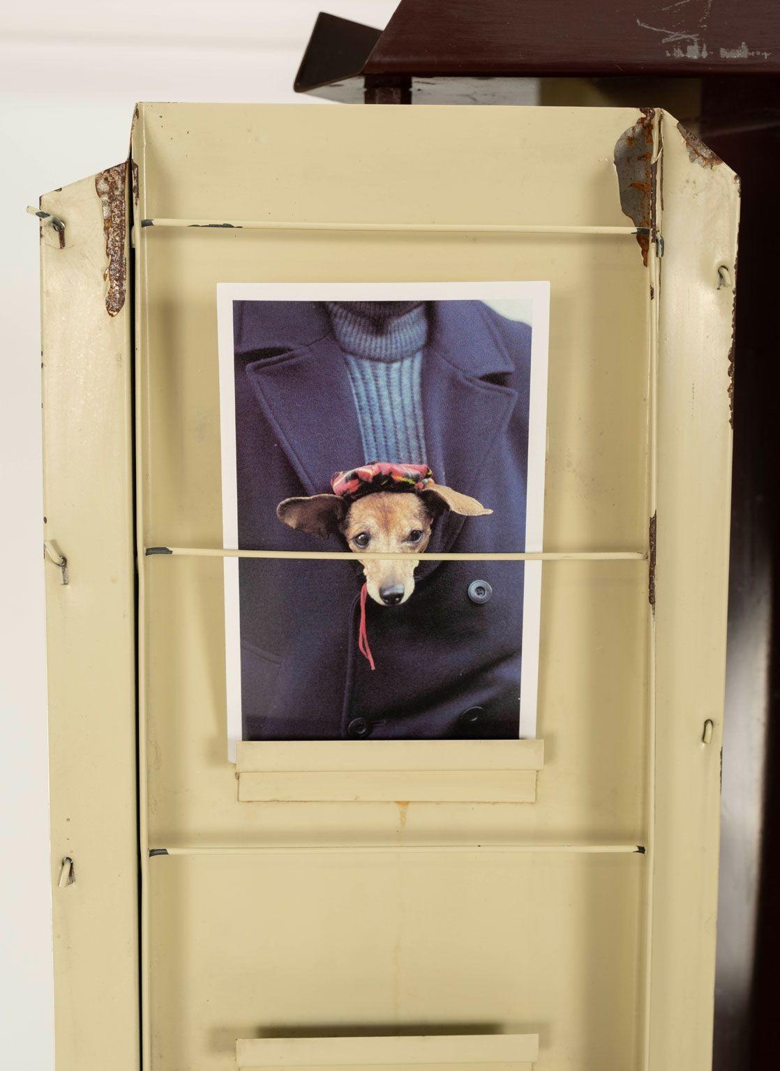 Vintage Französisch Postkarte Display Stand (Stahl)