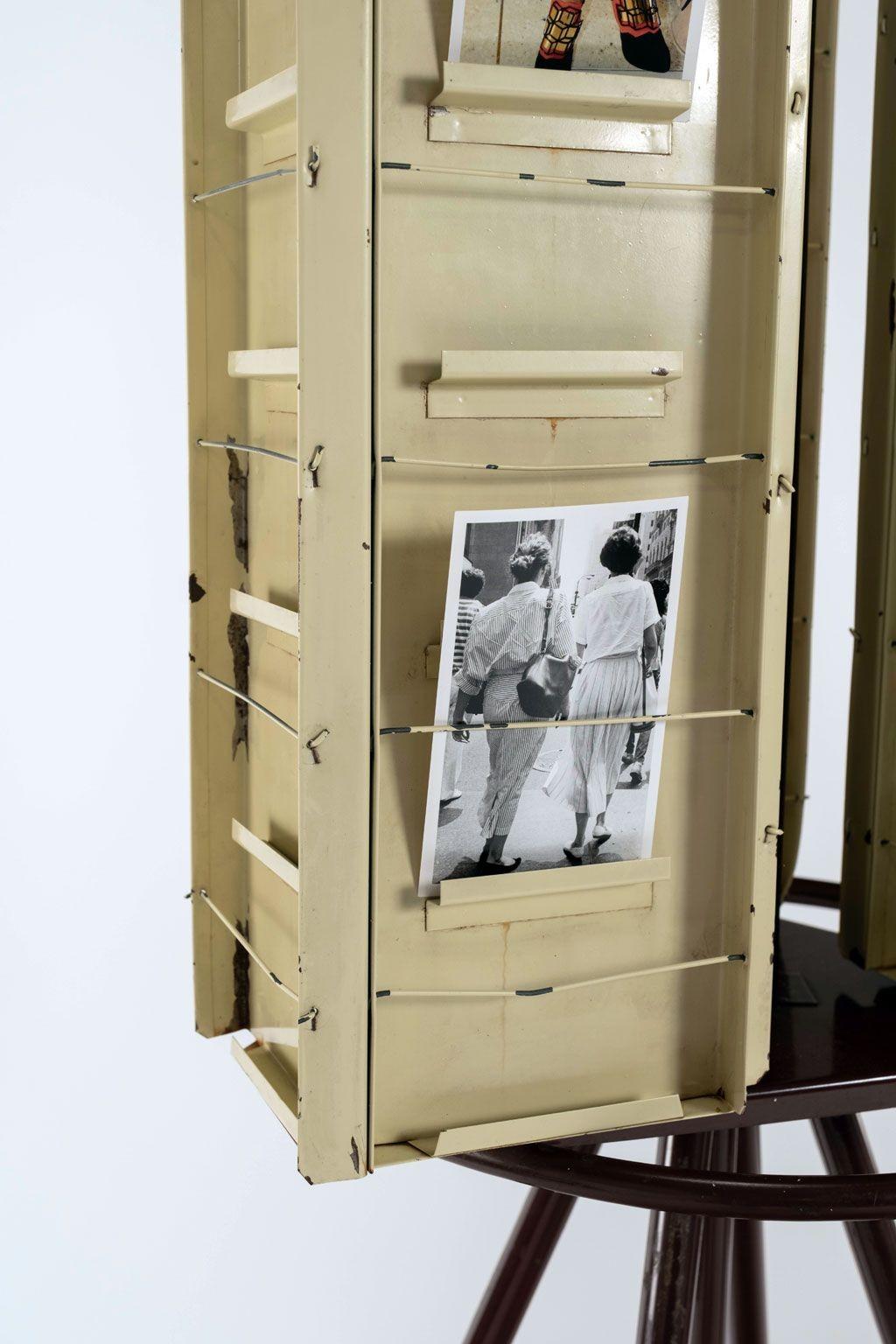 Vintage Französisch Postkarte Display Stand 2