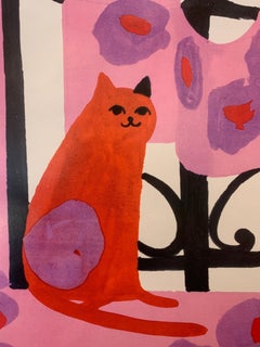 Vintage French Poster, 'Lora Lamm GRANDE FIERA' by Lora Lamm