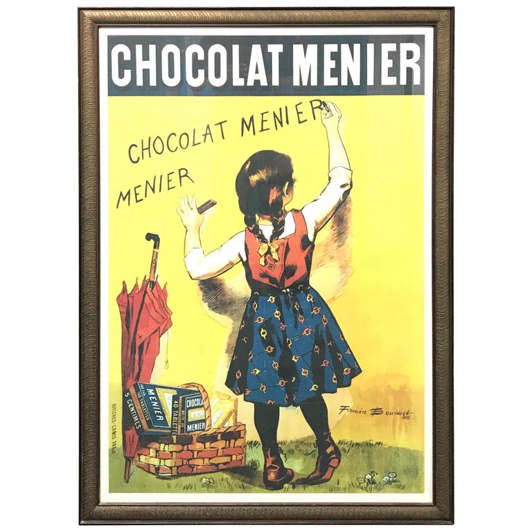 Vintage French Poster Titled "Chocolate Menier"