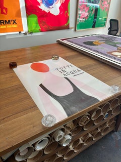 Vintage French Poster, 'Tutti in Acqua' by Lora Lamm Italian Swiss Poster Art