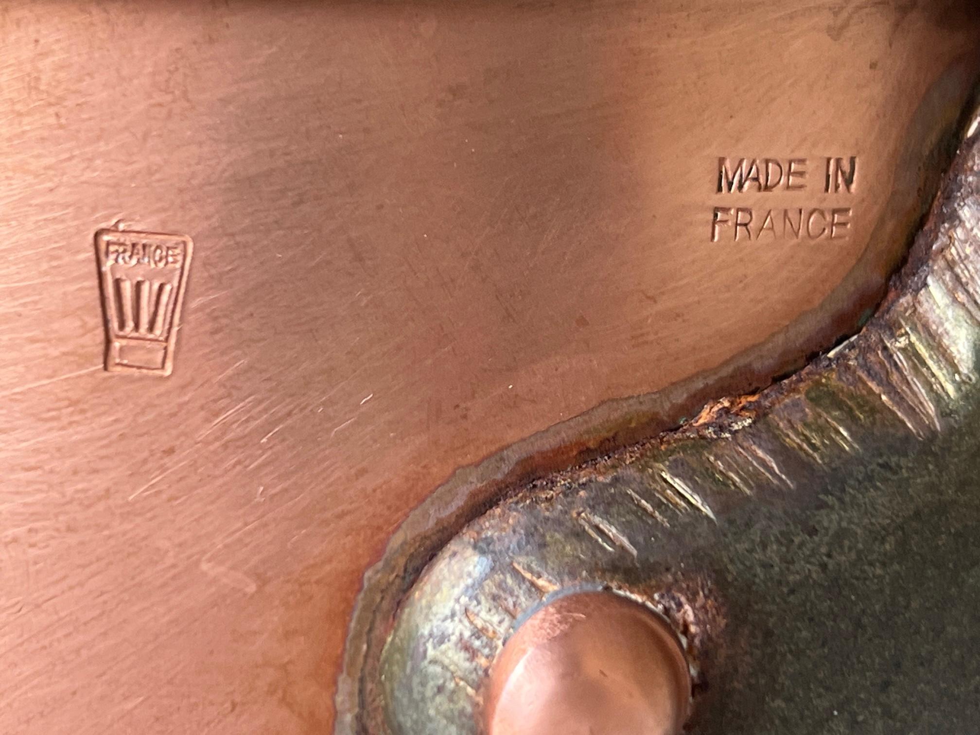 French Provincial Vintage French Professional Copper Pot and Lid