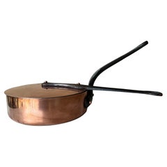 Retro French Professional Copper Sauce Pan & Lid 