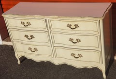 Vintage French Provincial 6-Drawer Double Dresser