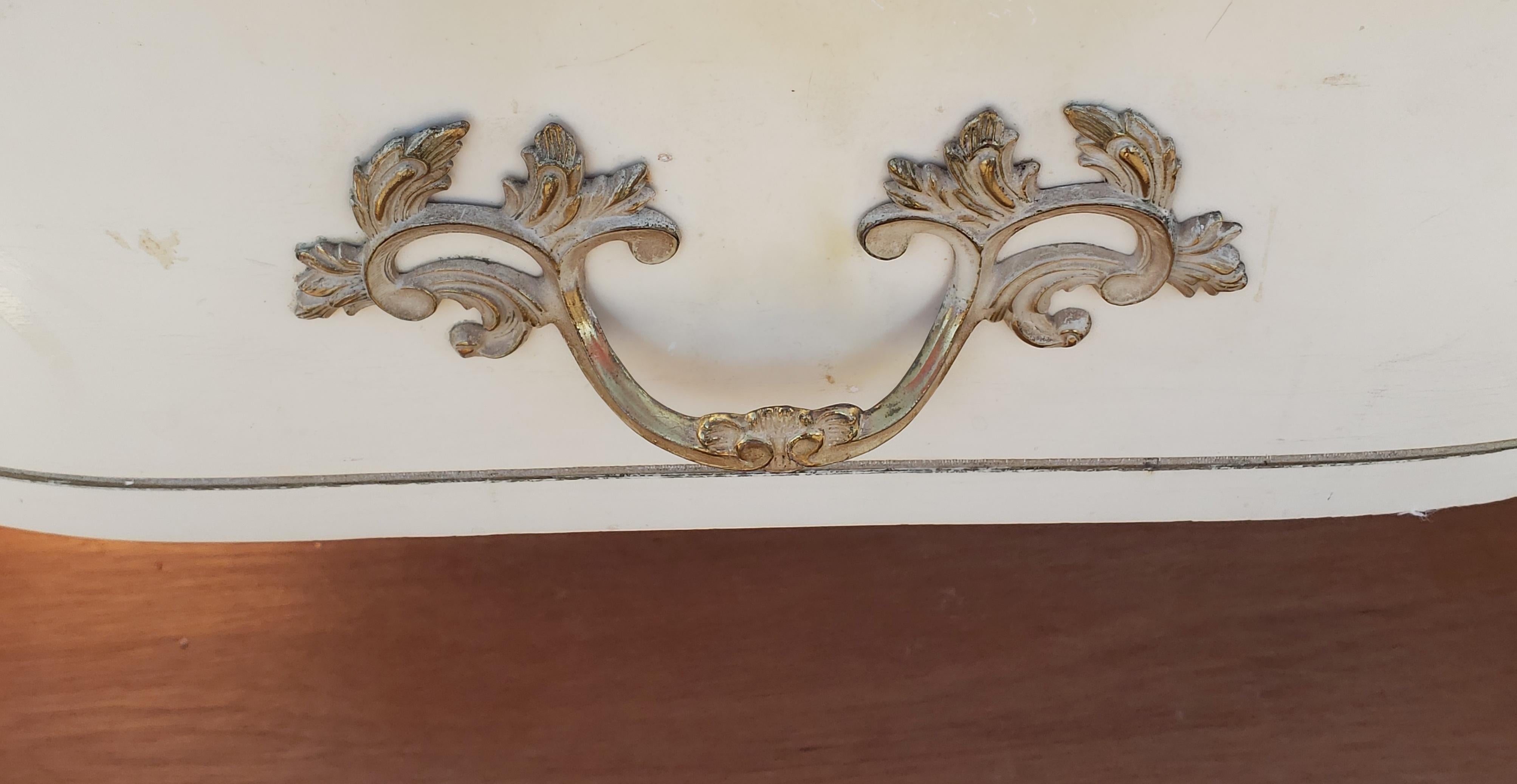 french provincial 6 drawer dresser
