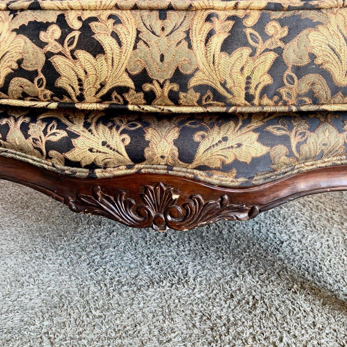 Chaises longues à accoudoirs vintage de style provincial français - une paire en vente 3