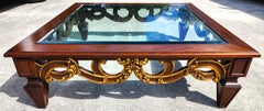 Vintage French Provincial Coffee Table Huge 5 Foot