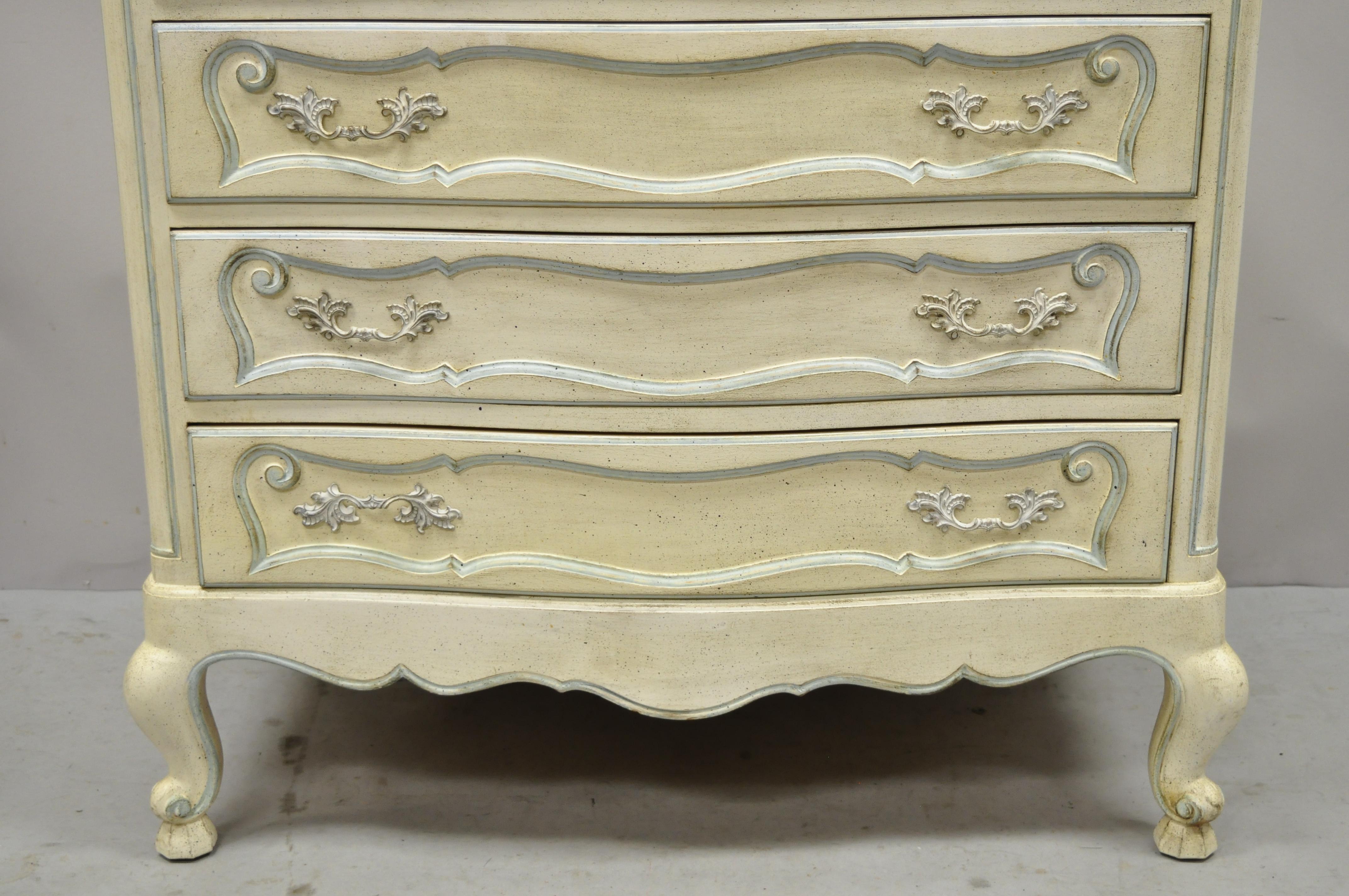 tall cream dresser