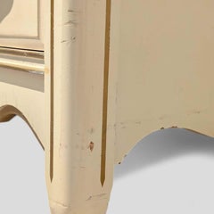 Vintage French Provincial Dresser c.1970s, Six Drawers, White, Laminate, Bedroom