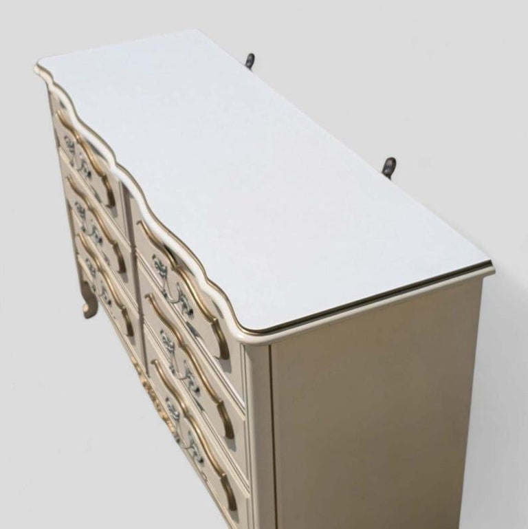 Vintage French Provincial Dresser c.1970s, Six Drawers, White, Laminate, Bedroom For Sale at 1stDibs Vintage French Provincial Dresser c.1970s, Six Drawers, White, Laminate, Bedroom For Sale at 1stDibs