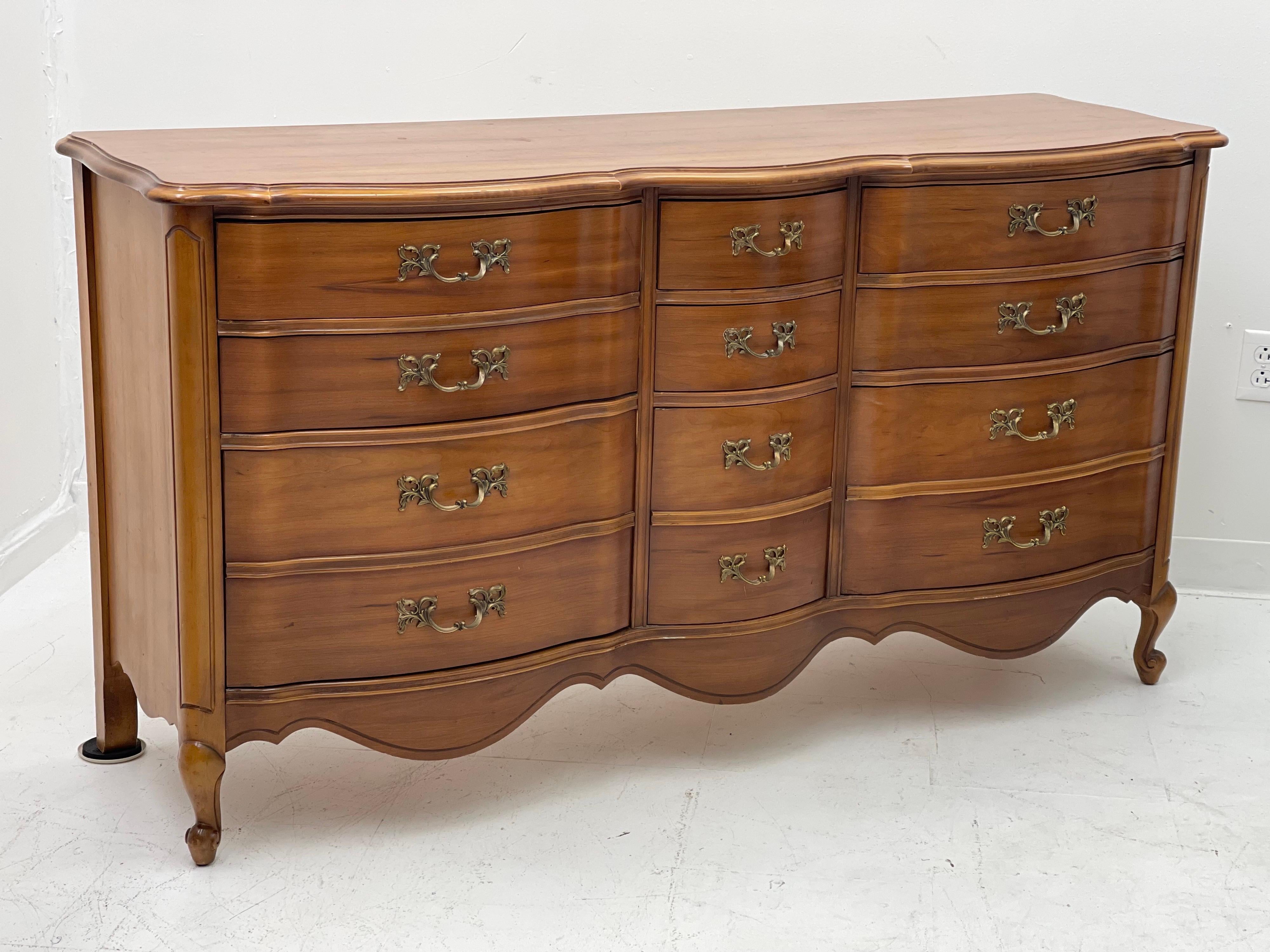 Vintage French Provincial Dresser or Credenza with Dovetailed Drawers 2