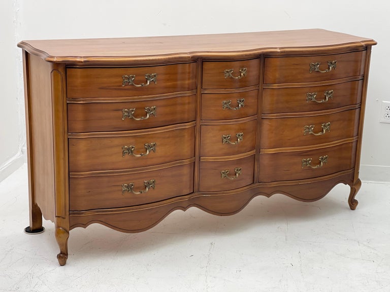 Vintage French Provincial Dresser or Credenza with Dovetailed Drawers