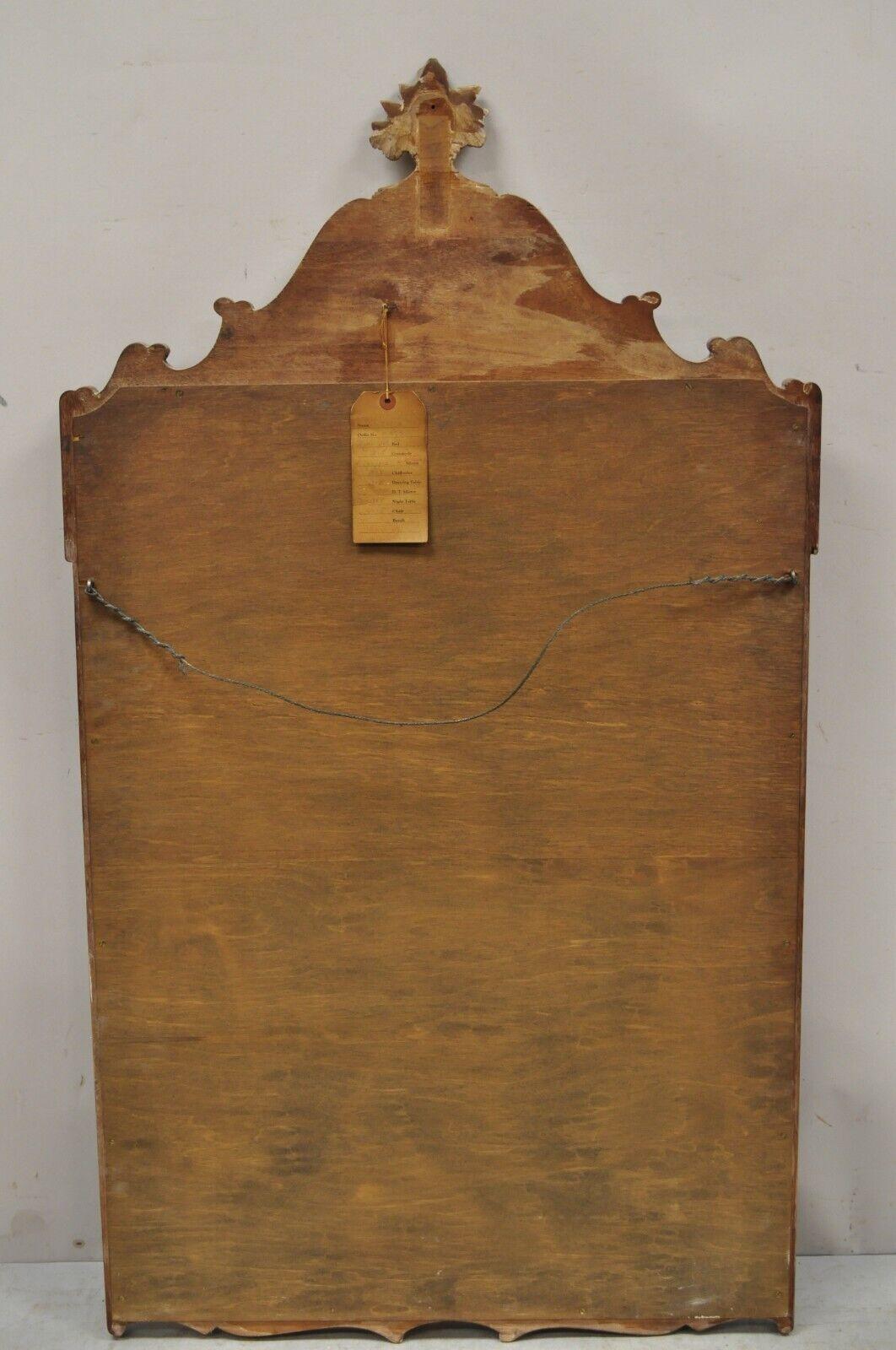 Specchio da parete con console in legno intagliato in stile Luigi XV in vendita 5