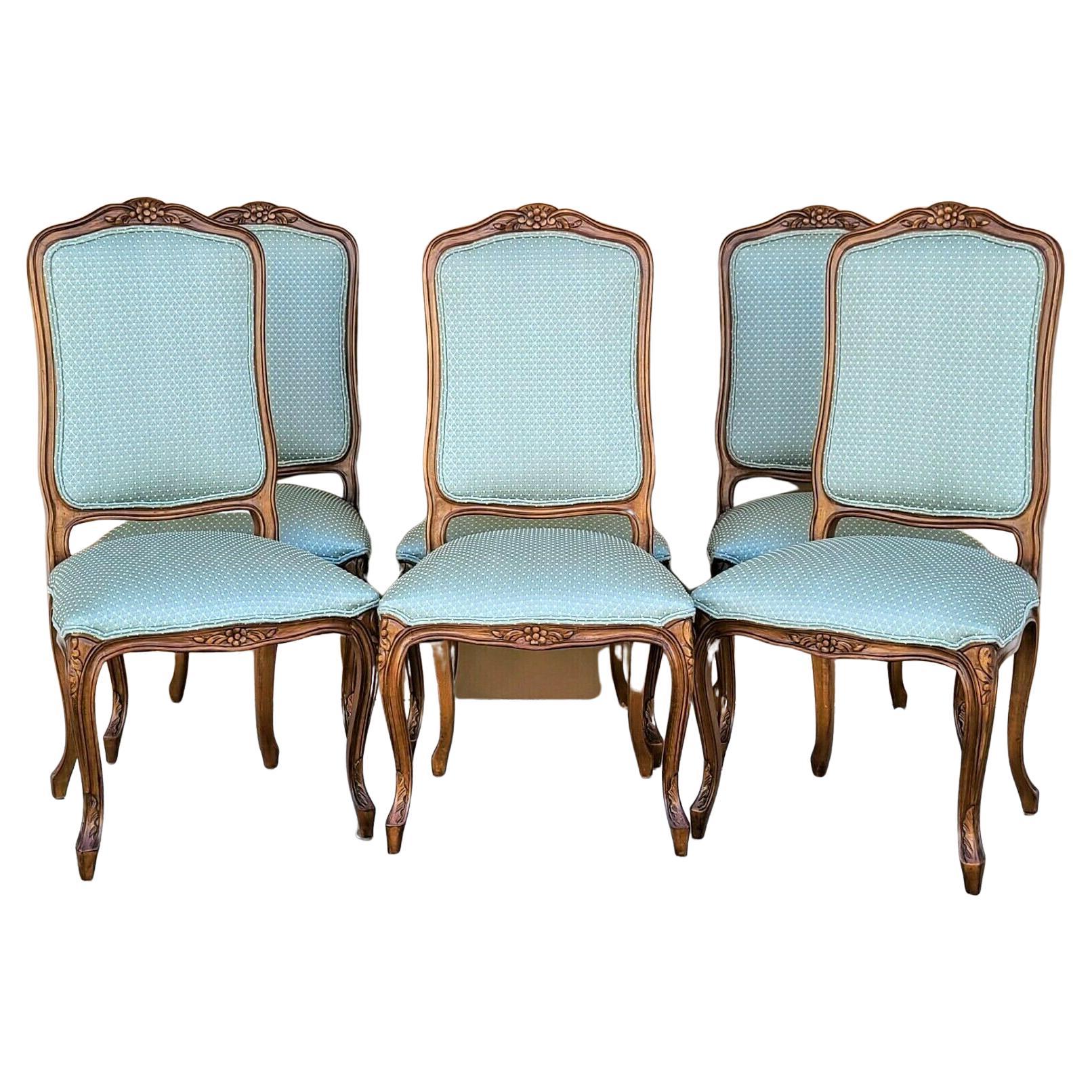 Set of Eight French Provincial Louis XV Dining Chairs, circa 1830 at