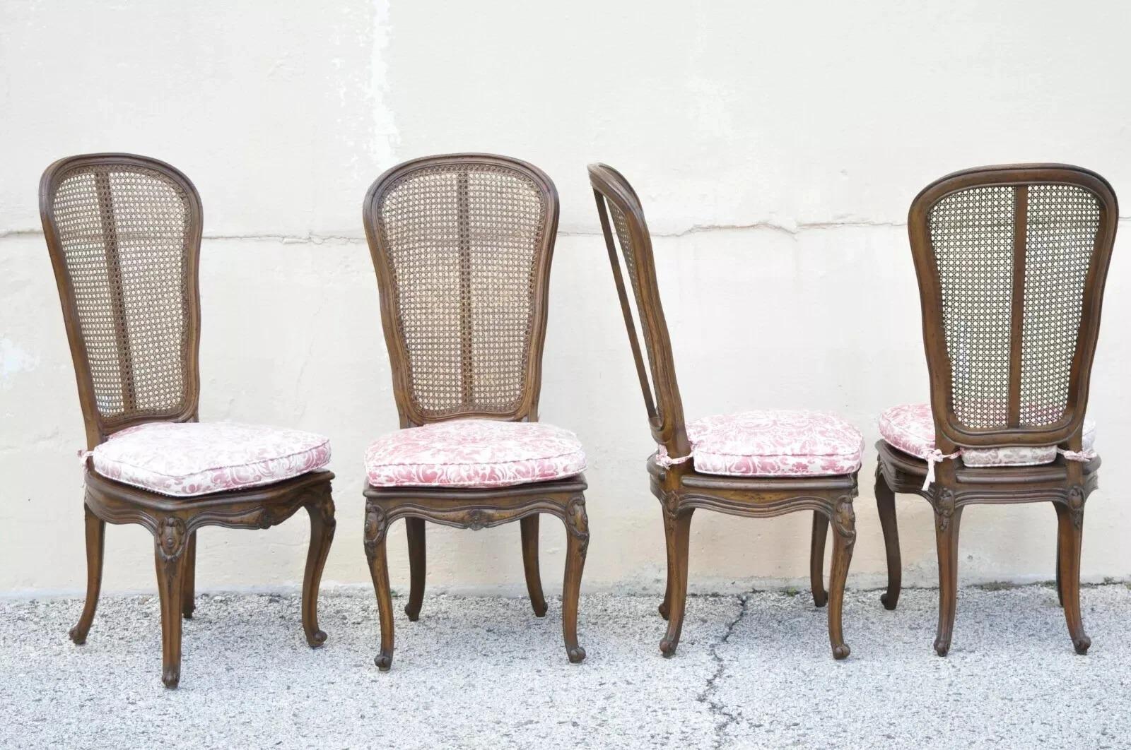 Chaises d'appoint en noyer de style Louis XV - Lot de 6 en vente 6