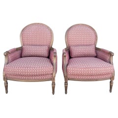 Vintage French Provincial Lounge Chairs by Ethan Allen - A Pair