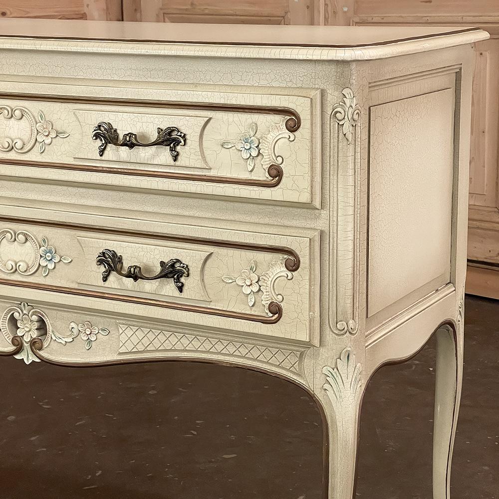 Vintage French Provincial Painted Commode For Sale 7