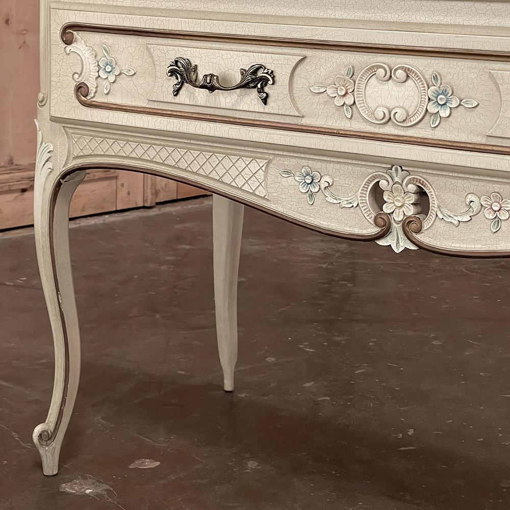 Vintage French Provincial Painted Commode For Sale 10