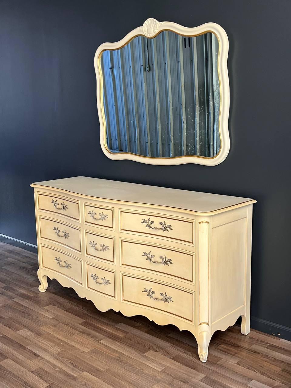 American Vintage French Provincial Painted Dresser