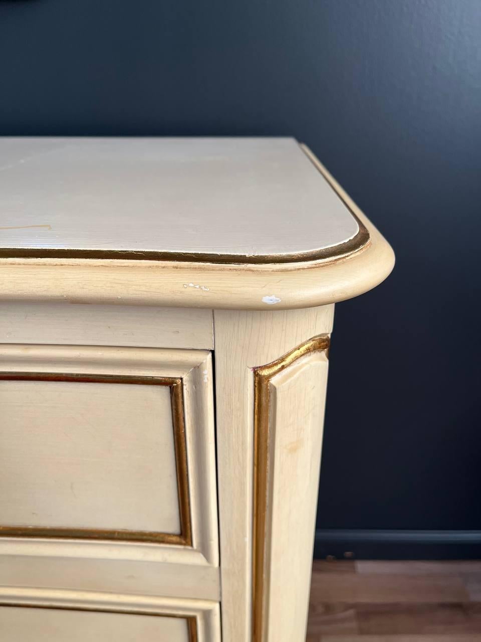 Wood Vintage French Provincial Painted Dresser