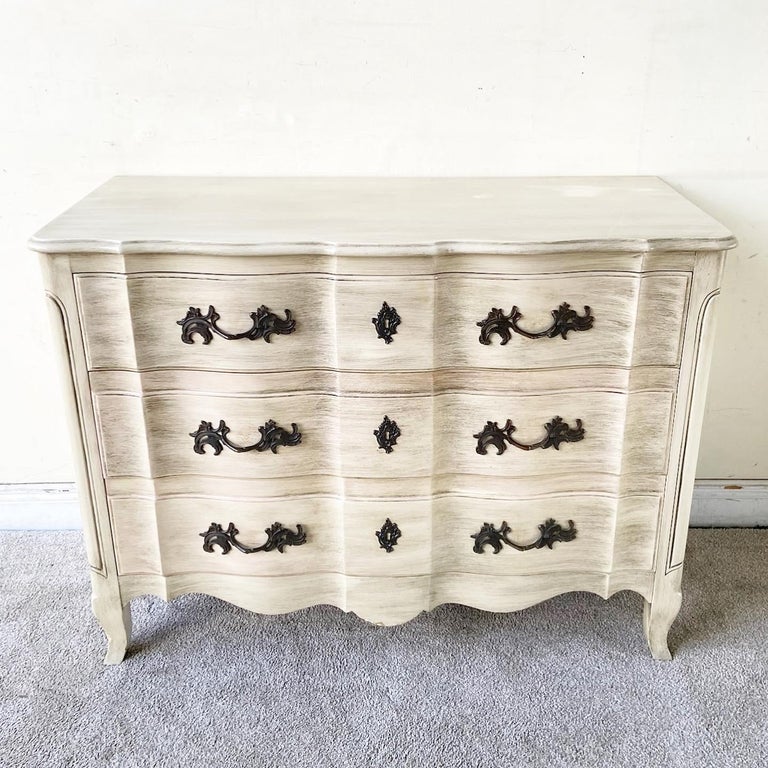 American Vintage French Provincial Style Chest of Drawers by John Widdicomb For Sale