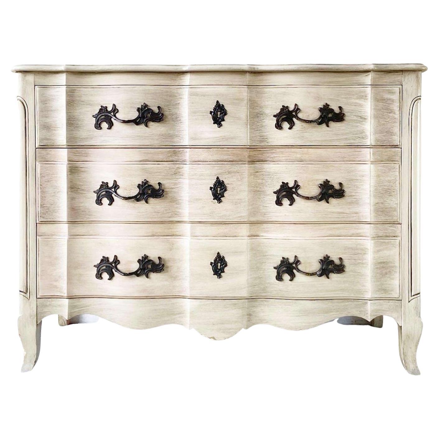 Vintage French Provincial Style Chest of Drawers by John For