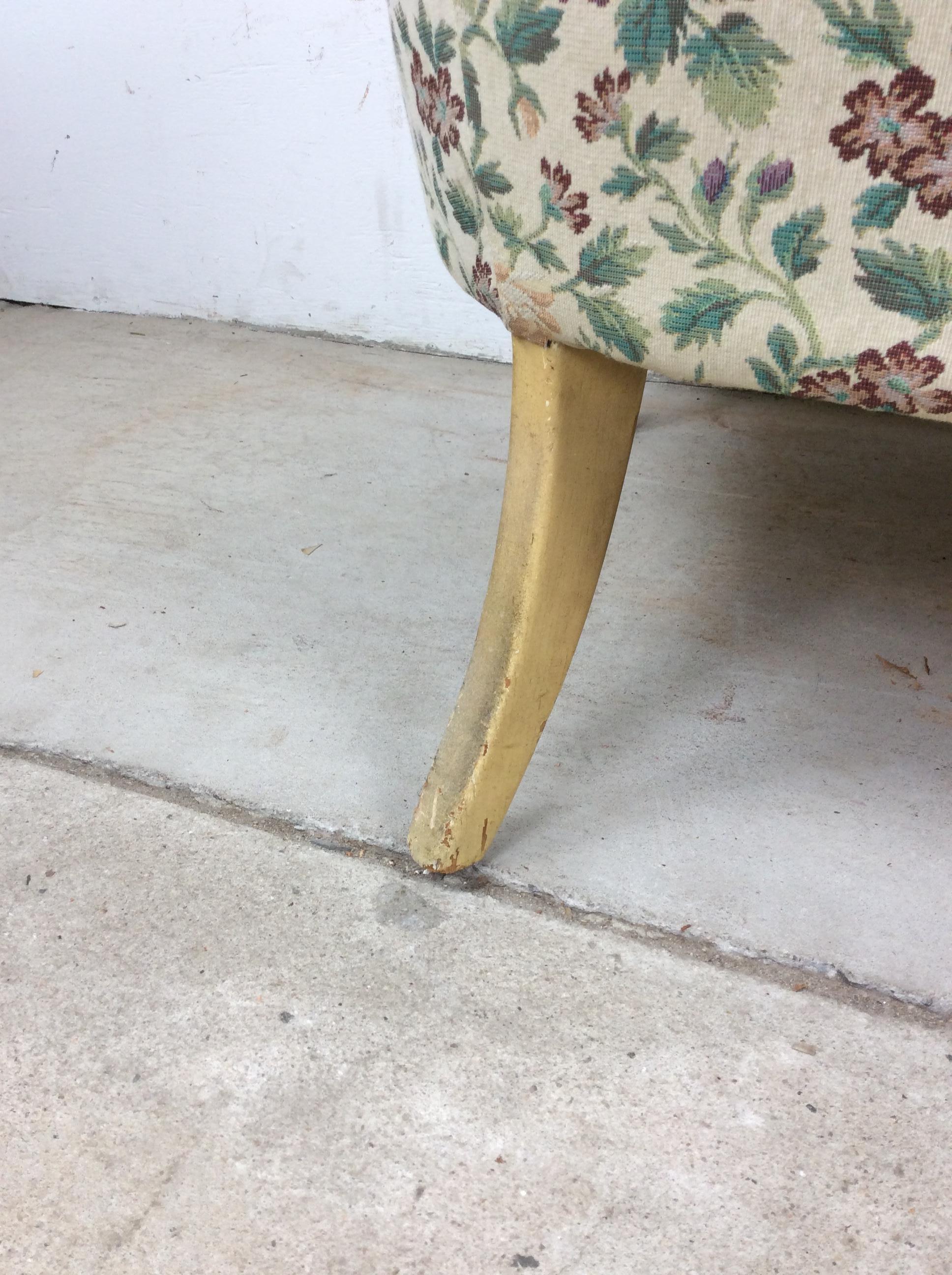 Vintage French Provincial Style Clubsessel mit getufteter Rückenlehne im Angebot 8