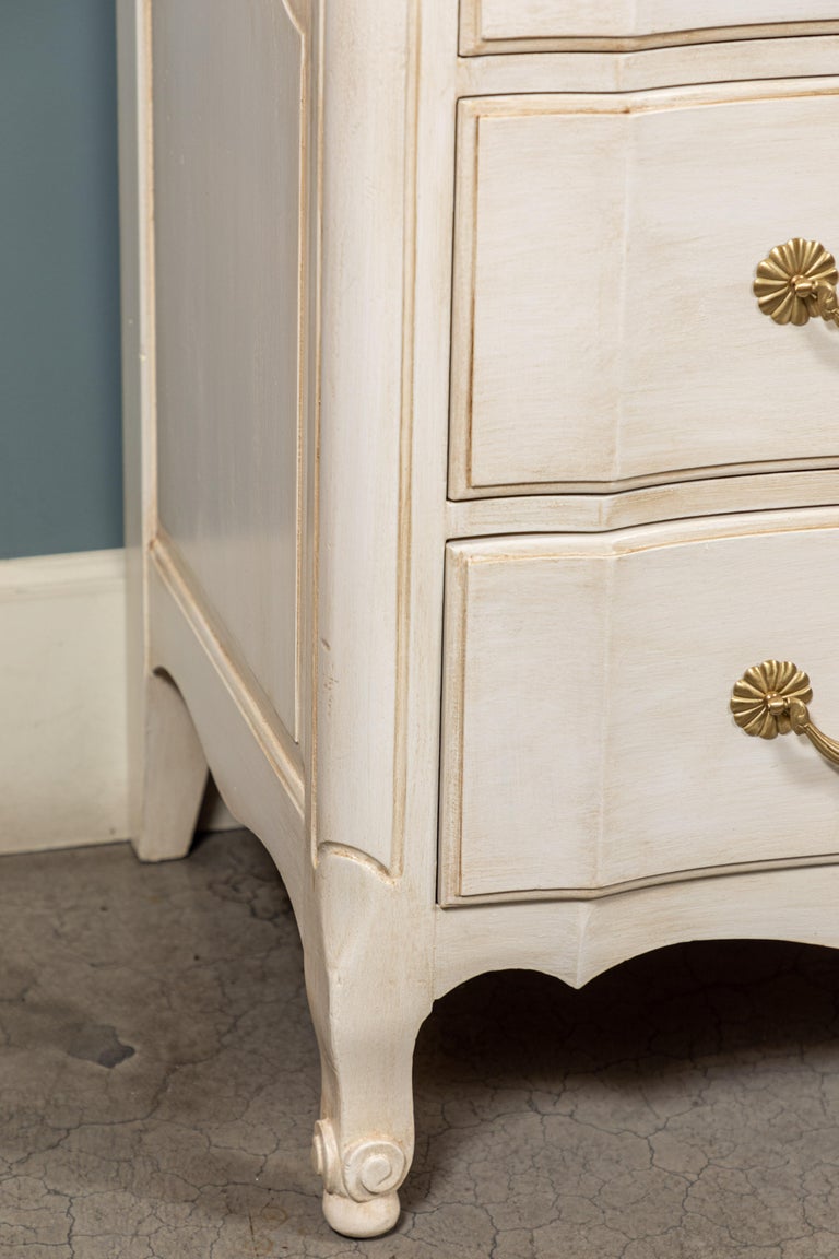 Vintage French Provincial Style Painted Walnut 9Drawer Dresser at 1stDibs