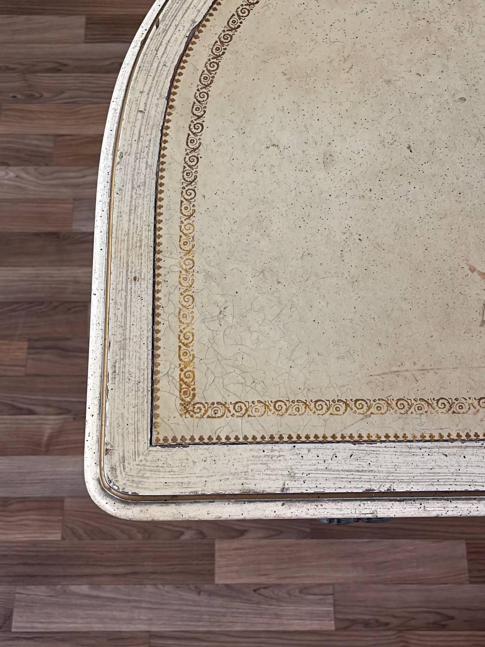 Vintage French Provincial Style Painted Writing Desk For Sale 3
