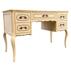 Used French Provincial Style Painted Writing Desk