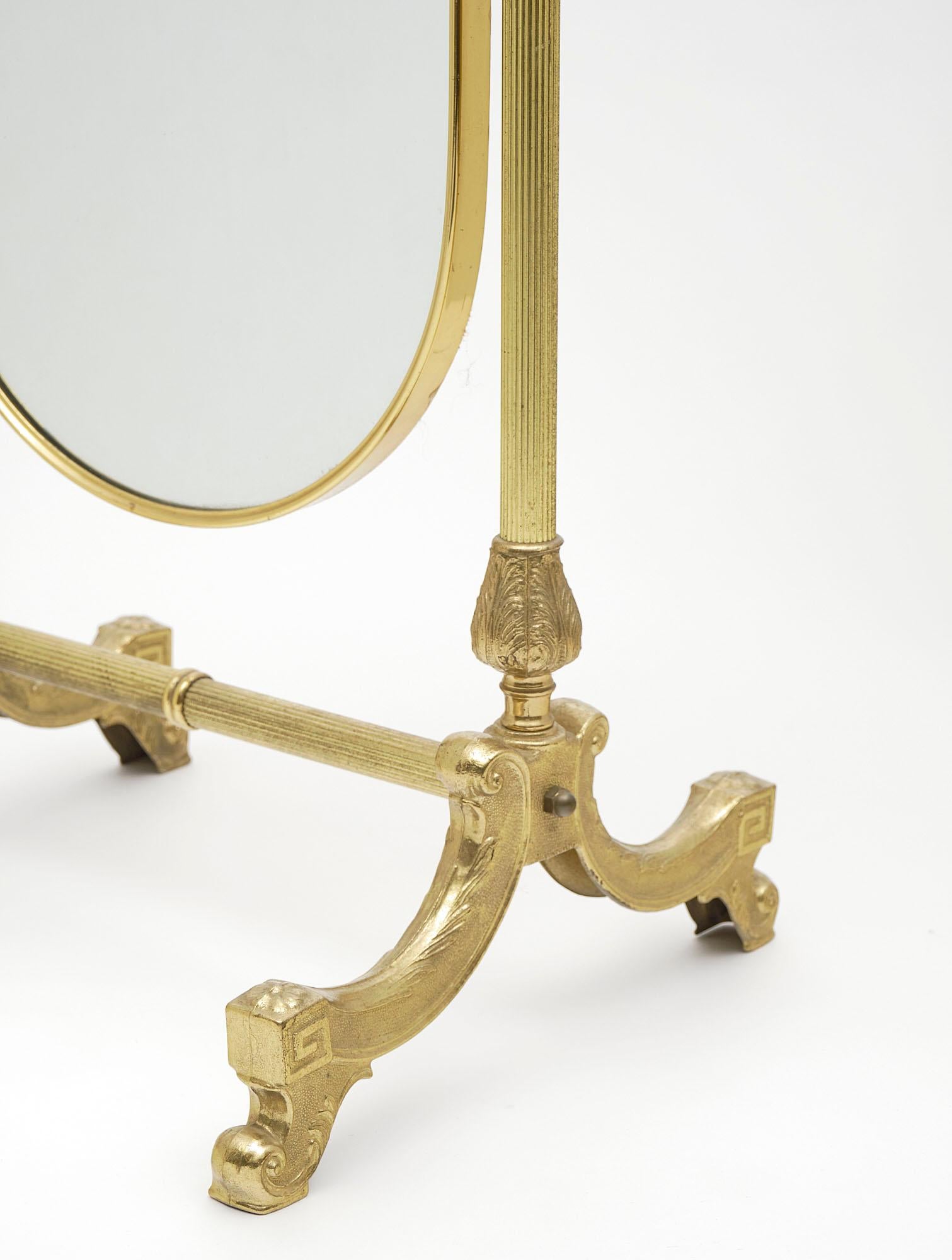 Art déco Miroir psyché français vintage
