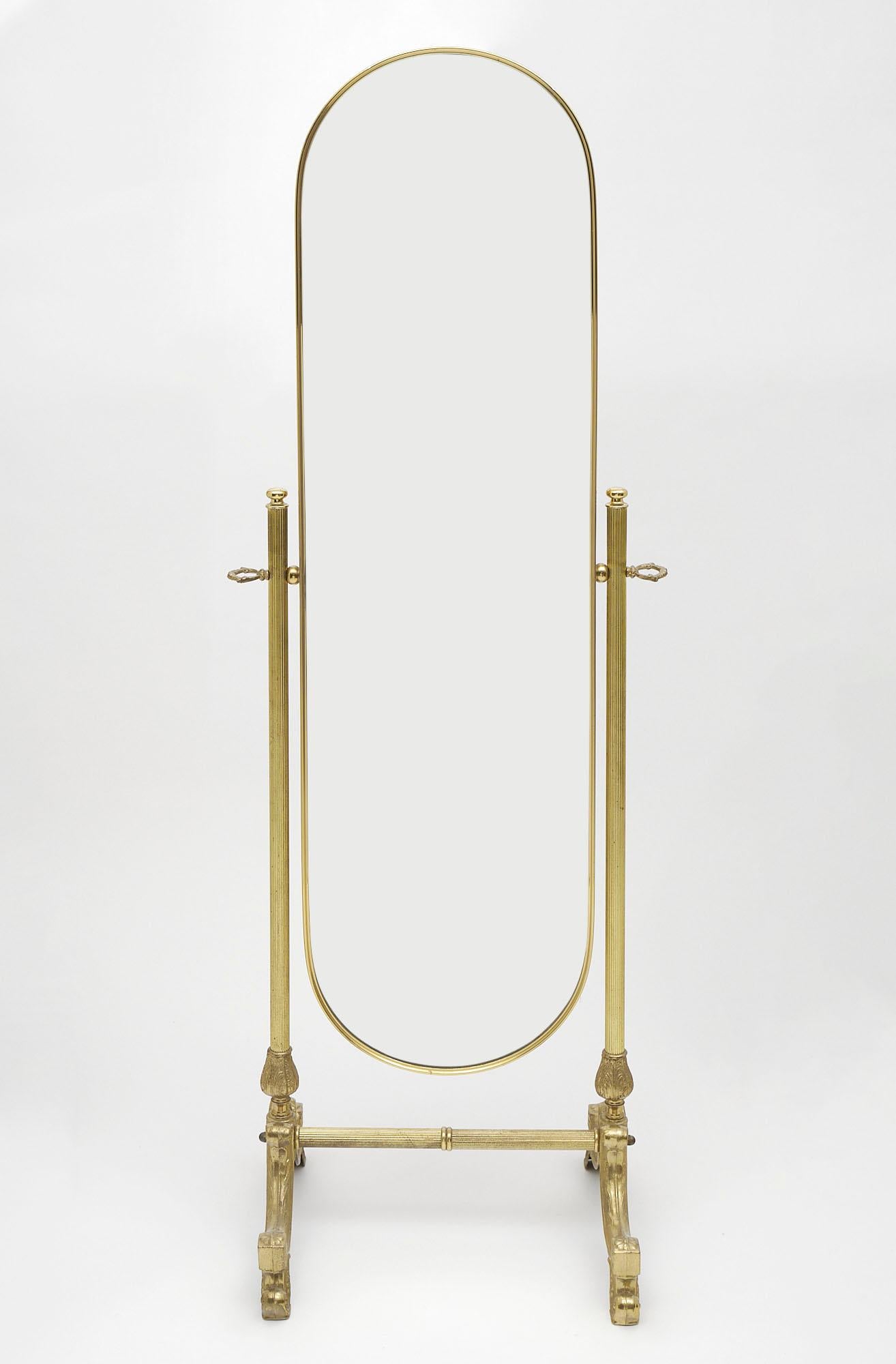 Français Miroir psyché français vintage