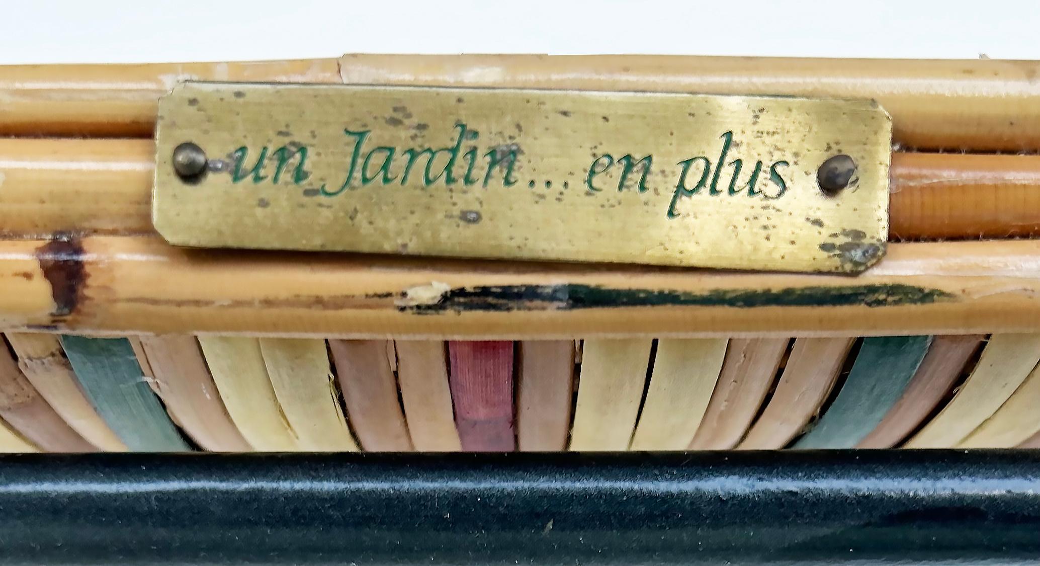 Chaises pliantes françaises en rotin et fer forgé par Un Jardin... En plus (4) 8