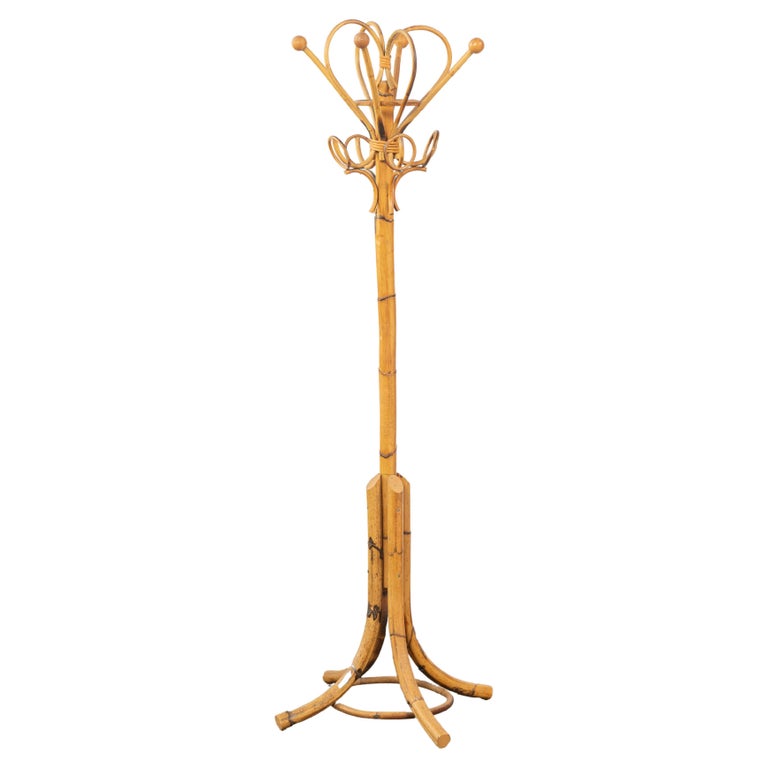 Portemanteau rotin & bambou