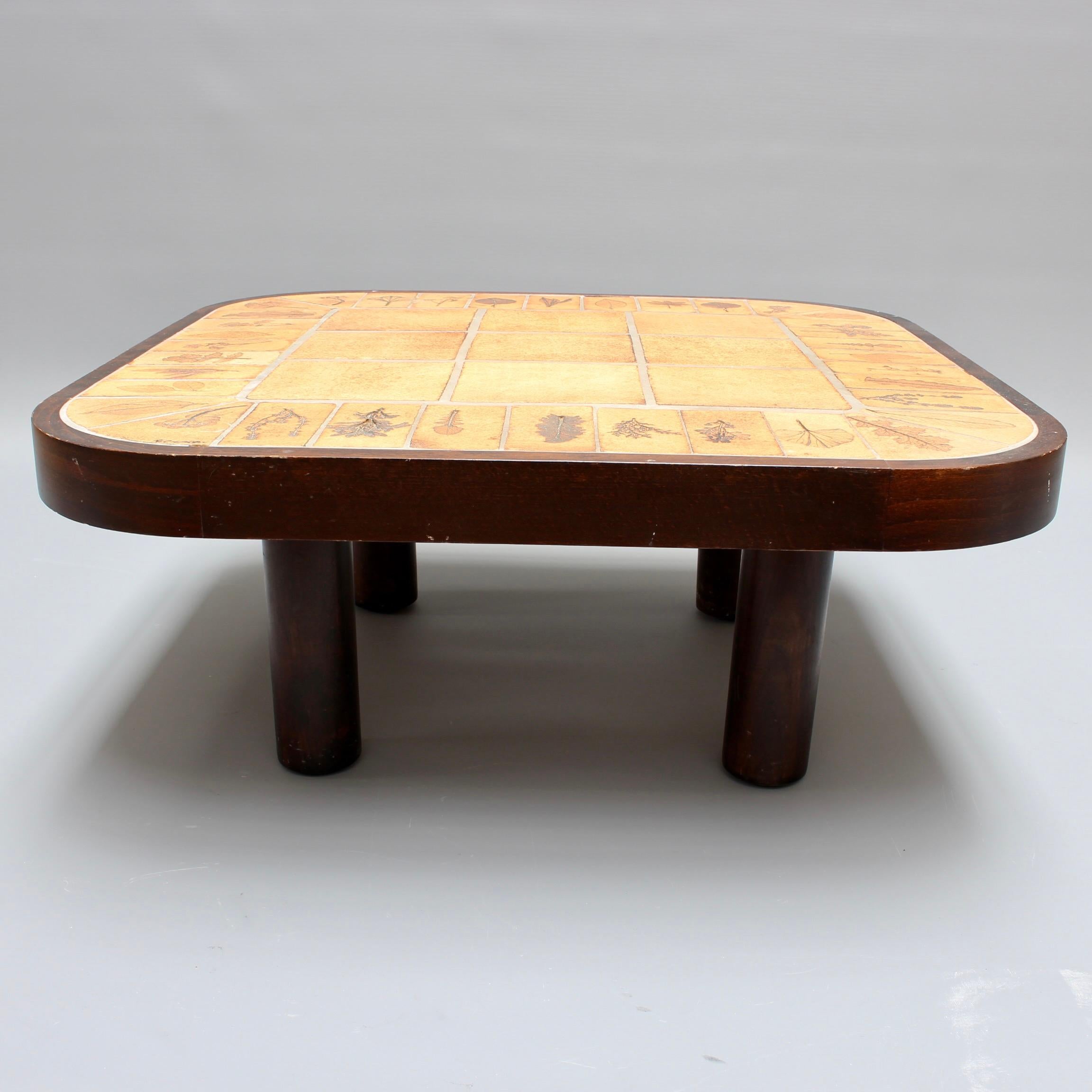Late 20th Century Vintage French Rectangular Tiled Coffee Table by Roger Capron 'circa 1970s'