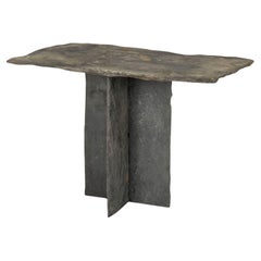Vintage French Rectangular Top Slate Table