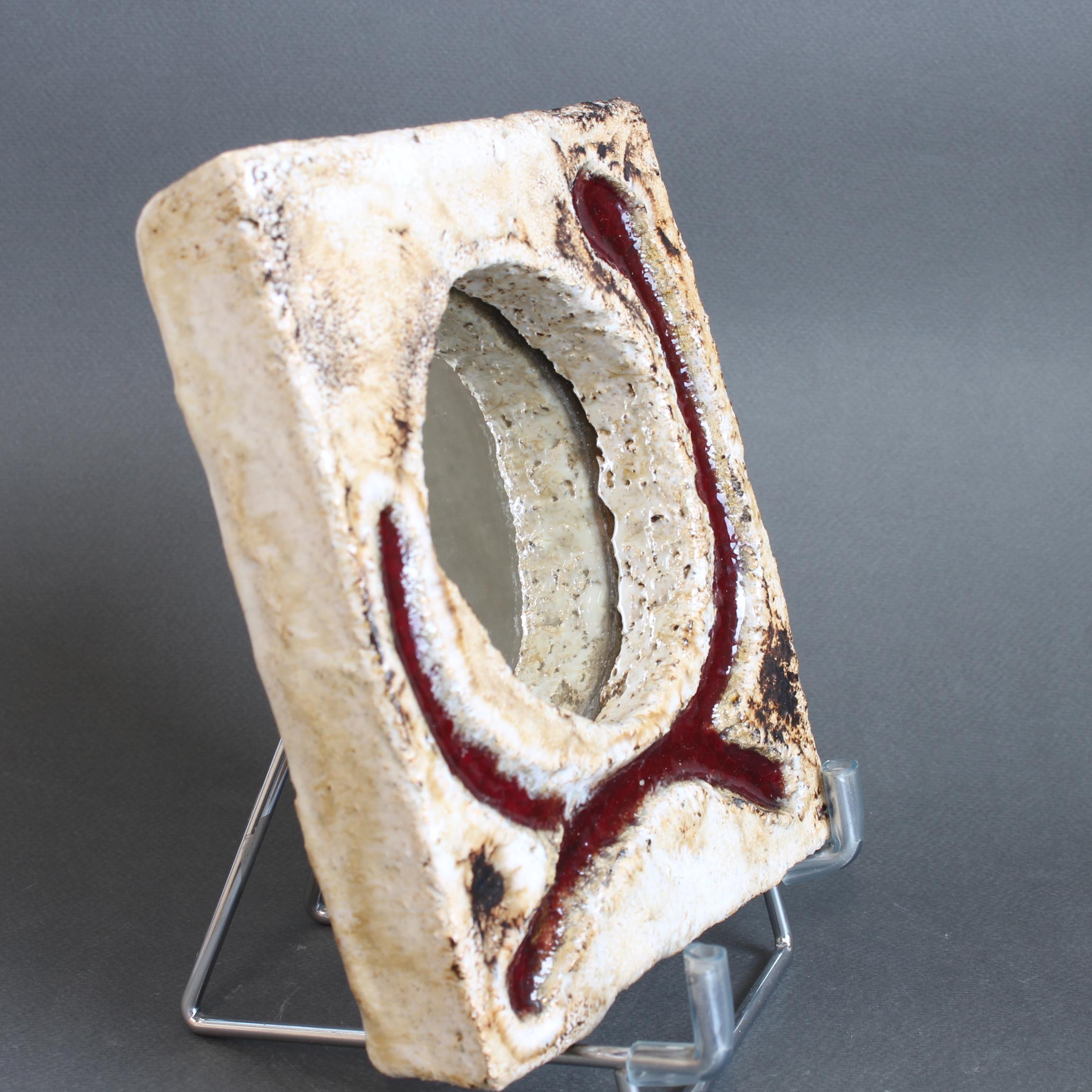 Miroir mural rectangulaire français vintage (a Gallery) Palissy en vente 5