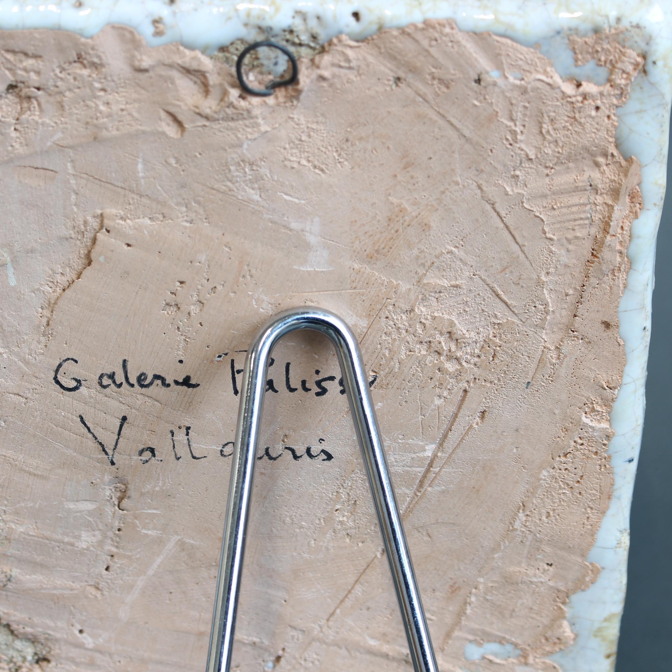 Miroir mural rectangulaire français vintage (a Gallery) Palissy en vente 3