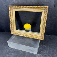 Vintage French Rectangular Wood Gilt Gold Art Frame