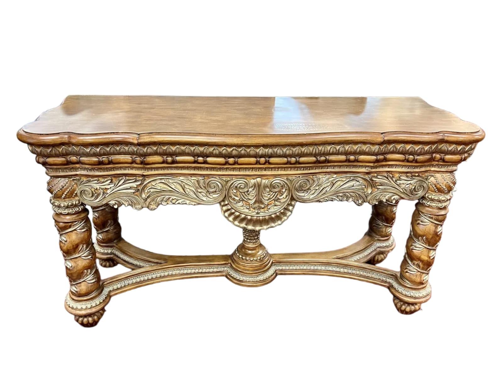 Vintage French Regence Style Console Table In Good Condition In Palm Beach Gardens, FL