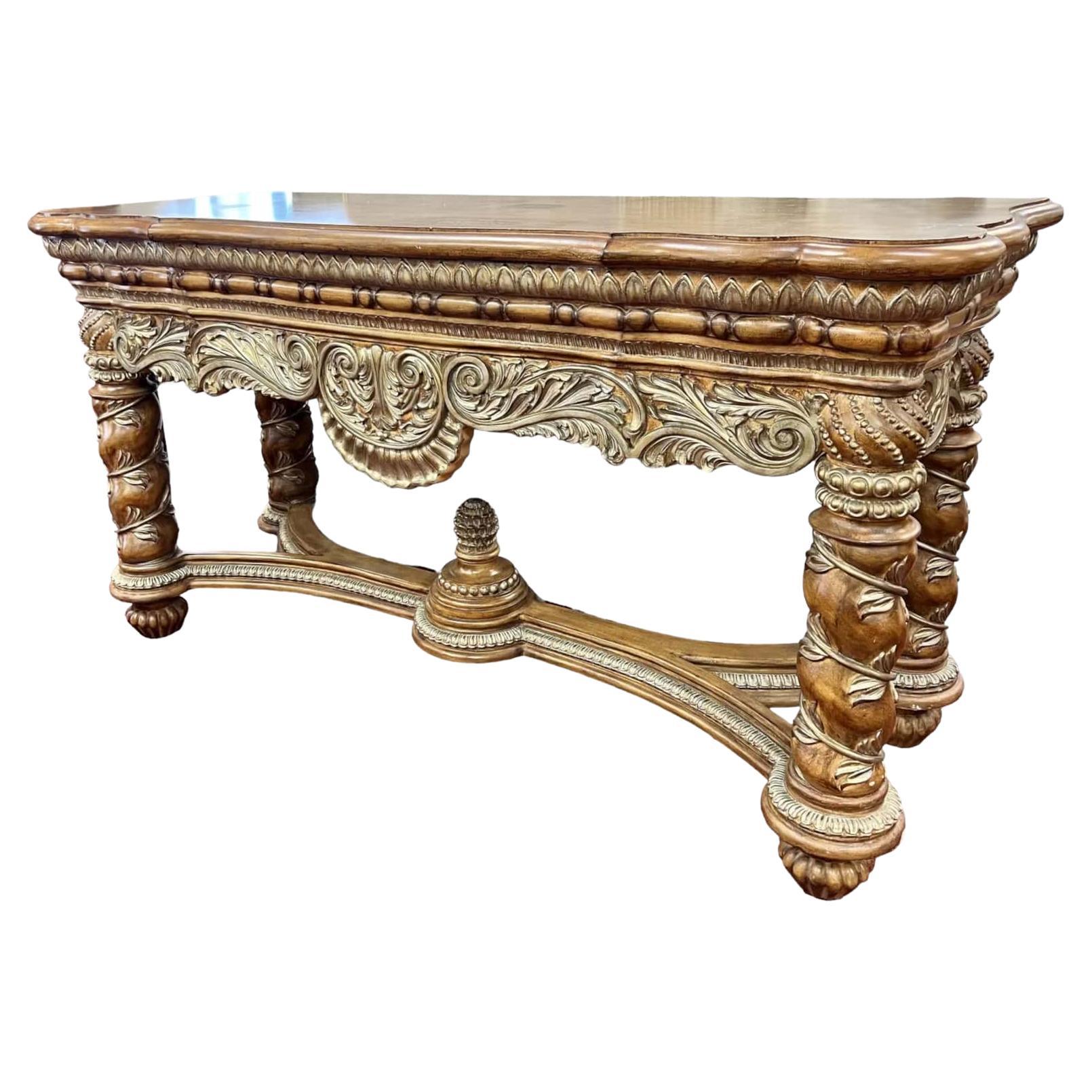 Vintage French Regence Style Console Table