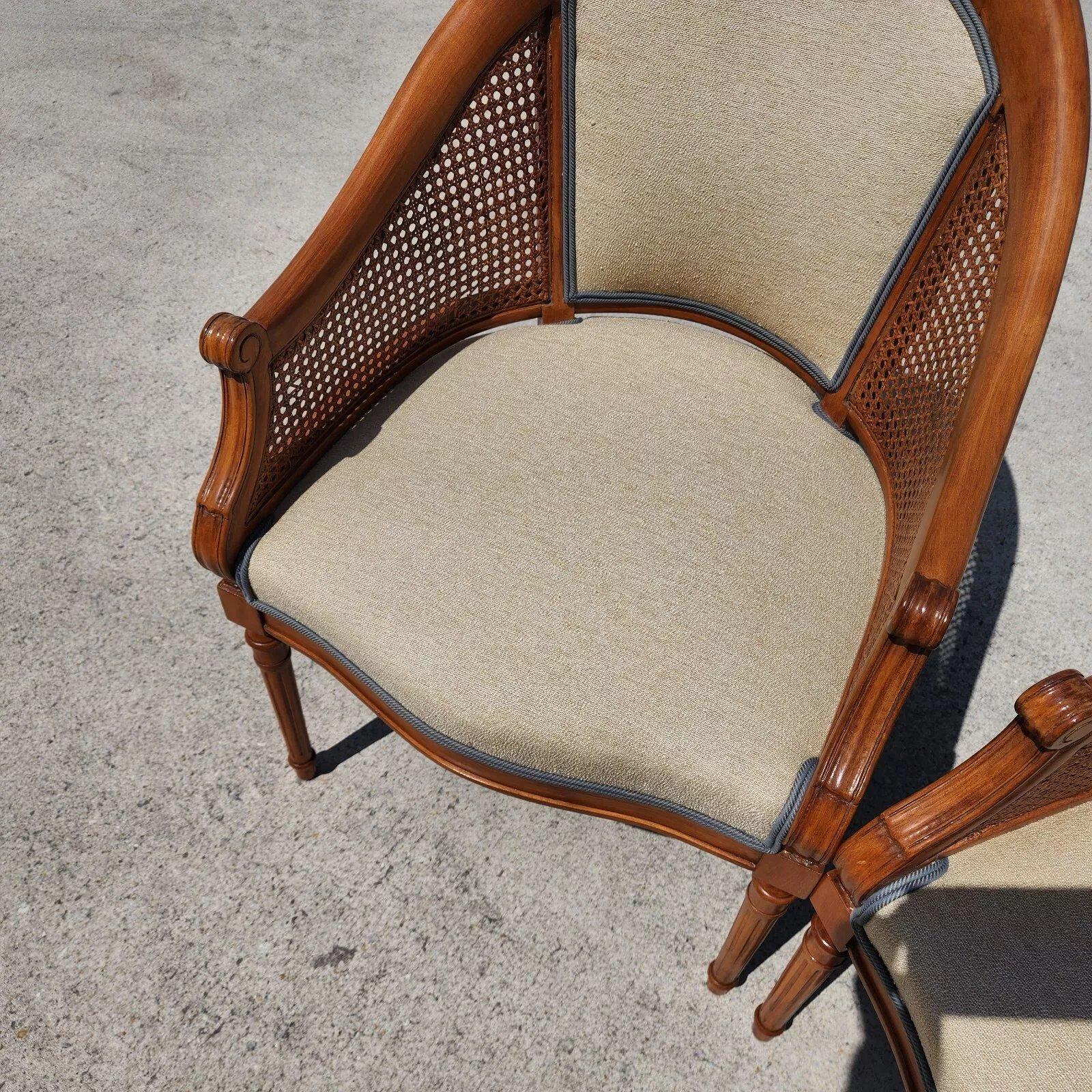 Vintage French Regency Chairs Pair For Sale 6
