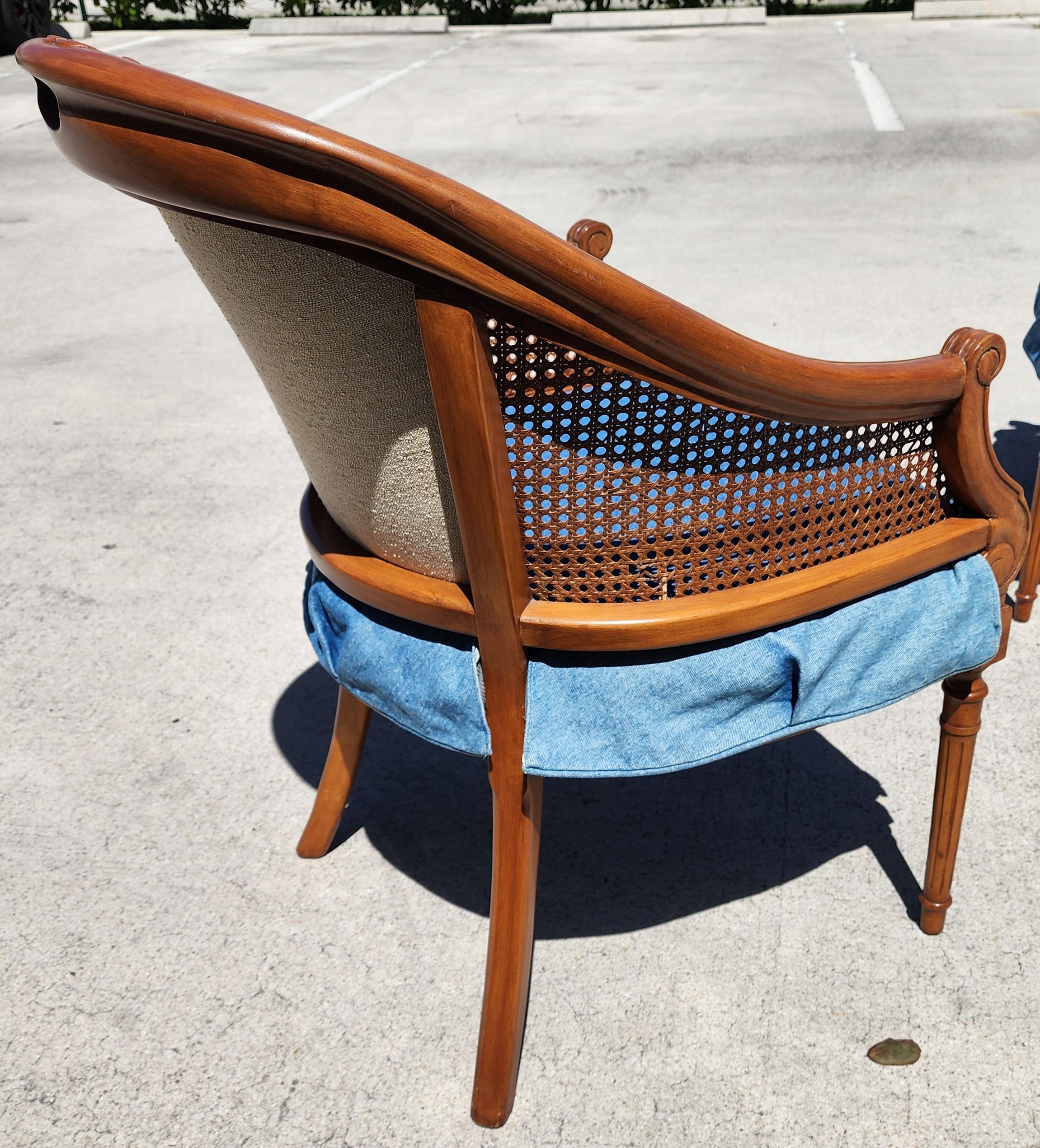 Vintage French Regency Chairs Pair For Sale 9